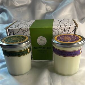 Fig and Fir & Twilight Lavender Candle Duo